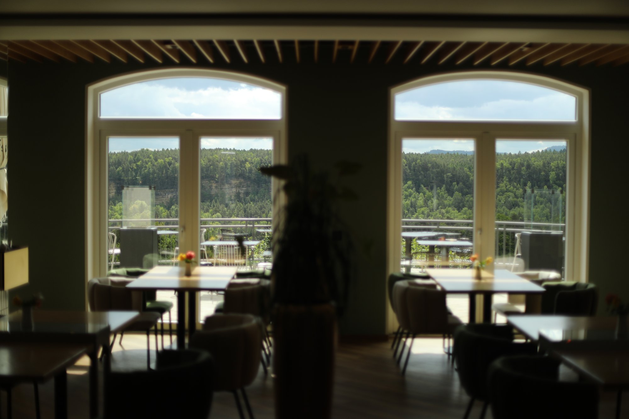 Panorama-Terrasse Bei.Gretel mit Blick auf Lilienstein und Elbsandsteingebirge