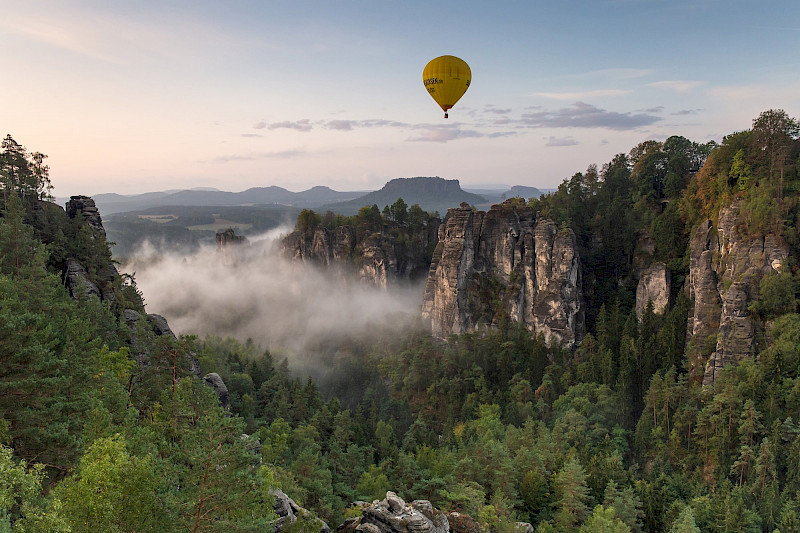 Bastei-Pavillon — Aussicht in der Sächsischen Schweiz